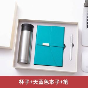 Wholesale Corporate Leather Notebook Bottle Gift Sets Custom Luxury A5 Diary <b>Note</b> <b>Book</b> Agenda Meeting Notepad Gift Box With Pen - Product Image 4