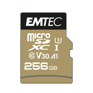 Emtec UHS-I U3 V30 A1 SD SpeedIN PRO - 256 Go (ECMSDM256GXC10SP) - Product Image 1