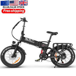 Canada Miễn Phí Vận Chuyển Đầy Đủ Hệ Thống Treo 250W Động Cơ Chất Béo Lốp Ebike Lai Xe Đạp Điện Gấp Xe Đạp Điện Cho Người Lớn - Product Image 3