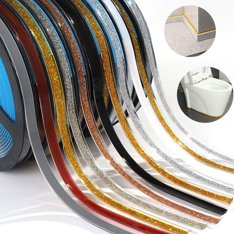Waterproof Self-Adhesive Rubber PVC Sealing Decorative Corner Tape for Kitchen Bathroom Bathtub Shower Floor Wall Edges Masking