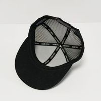 Vente en gros 6 Panel Plain Flat Brim Net Caps Chapeaux en maille vierge