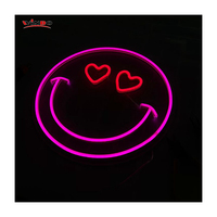 Envío Directo, Diseño Gratuito, Letrero de Neón LED Personalizado con Nombre, Letrero de Neón LED con Cara Sonriente, Logotipo Personalizado