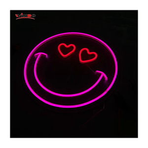 Insegna al Neon LED Personalizzata con Design Gratuito, Insegna al Neon con Nome Personalizzato, Insegna al Neon con Faccina Sorridente per Dropshipping - Product Image 3