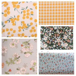 Kain tenun cetak semua katun antiselip motif bunga katun organik antibakteri kain penyerap Super dapat dicuci - Product Image 6