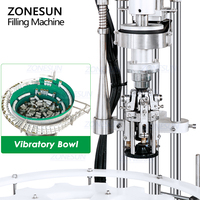 ZONESUN ZS-AFC880 Monobloc Automatique 4 Têtes Spiritueux Whisky Huile D'olive Liqueur Bouteille En Verre Remplissage ROPP Machine De Capsulage