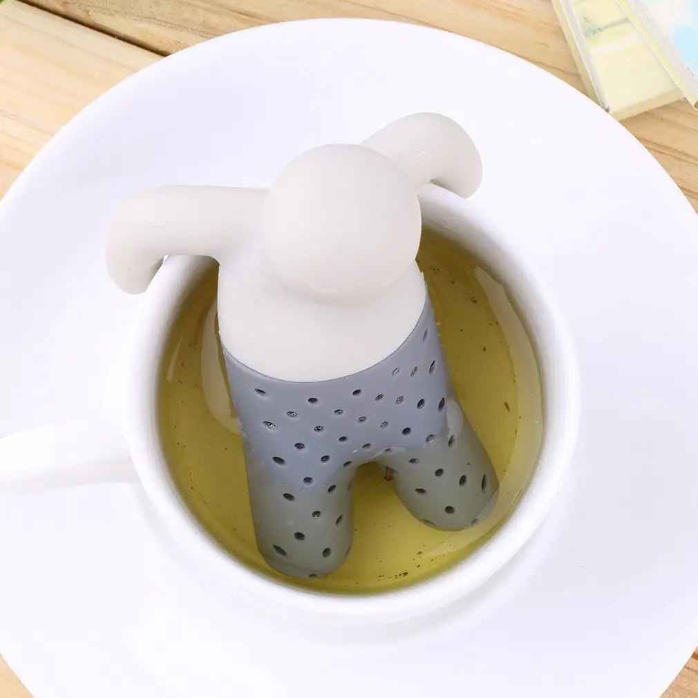 Cute Teapot Tea Filter Infuser Brewing Teapot Tea Accessories Kitchen Tools Silicone Tea Strainer Infuser