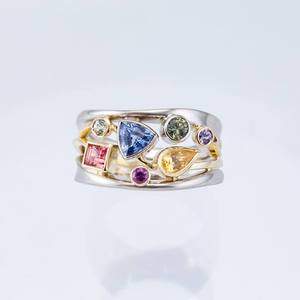 Anillo Geométrico de Circonita y Diamantes, Bañado en Plata, con Forma de Gota de Agua, para Mujer, Regalo de Boda, Joyería Fina - Product Image 6