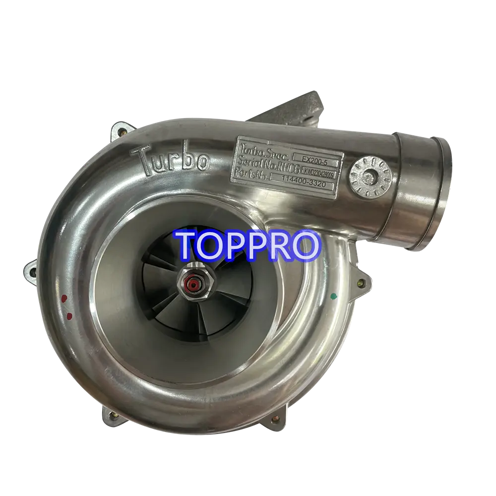 Turbocompresor para motor 6BG1 114400-3320, 2, 1, 1, 2, 2
