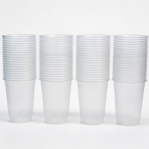 Gobelets en plastique givré personnalisés 12oz 16oz, gobelets jetables pour mariage et fête, logo personnalisé pour réception de mariage - Product Image 6