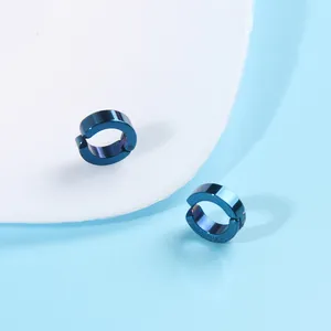 El Caso de estudio de Vanitas Stud pendientes Anime Vanita mismo Clip de hueso del oído azul para hombres joyería de acero inoxidable Cosplay personalizado