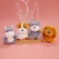 Série Little Beanie : Porte-clés pendentif éléphant en peluche super doux et mignon, parfumé, jouet animal en peluche