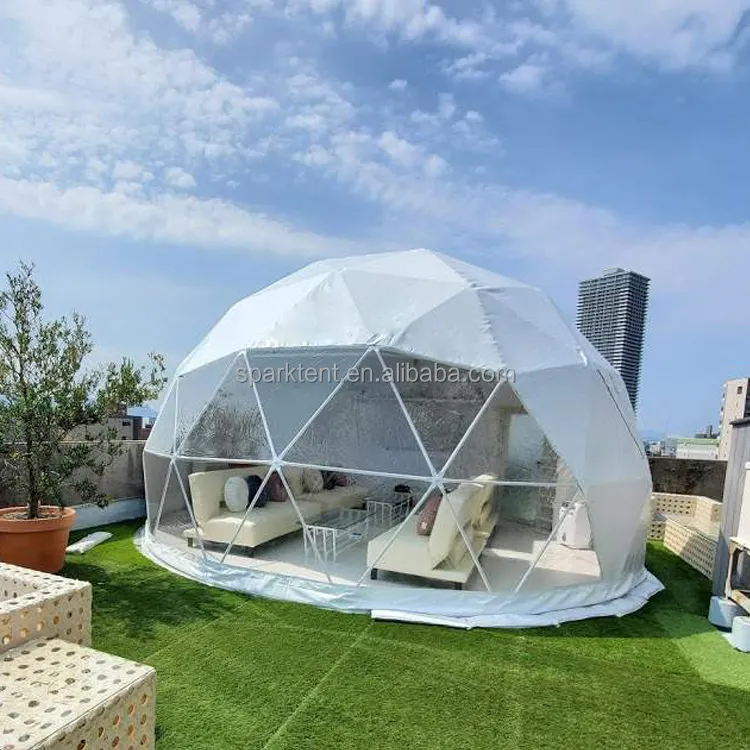 Cheap Price Windproof Soundproof Prefab House Igloo Glamping Geodesic Dome Tents for Resort