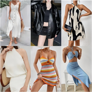 Grosir pakaian campuran toko murah promosi baru T-shirt Bales wanita Dress Atasan Wanita - Product Image 3