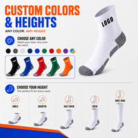 Chaussettes de course personnalisées en tricot unisexe, chaussettes de sport de basketball, chaussettes d'entraînement athlétique avec logo personnalisé