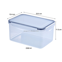Set2350p 3Tb 700 + 2350Ml 3 Stuks Set Luchtdichte Voedselopslagcontainer Plastic Mooie Voedsel Lunch Container Box Pla Food Container Container Set