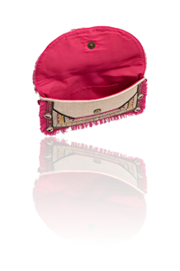 Bolso de Mano Tipo Clutch de Diseño para Mujer, Elegante Estilo Bohemio Indio, Hecho a Mano con Cuentas, Bolsos de Hombro para Eventos Nocturnos, Compras y Fiestas - Product Image 3