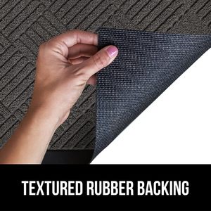 Tapis de porte tricoté 100 % imperméable toutes saisons WeatherMAX, conçu aux États-Unis, en caoutchouc naturel, résistant aux taches et à la décoloration, profil bas - Product Image 5
