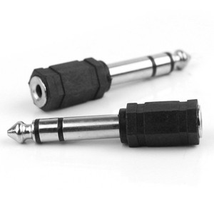 Adaptador de audio y micrófono estéreo con conector macho de 6,35 mm y 1/4 de pulgada <span class=keywords><strong>a</strong></span> conector hembra de 3,5 mm y 1/8 de pulgada, chapado en oro - Product Image 5