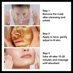 Máscaras Faciais Orgânicas de Marca Privada Feitas na China Sem Parabenos Hidratantes Firmadoras com Aloe Colágeno de Ouro 24K e Mel - Product Image 5