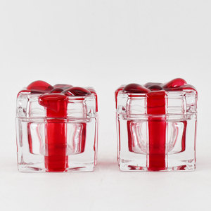 Carré Design Unique mariage Vintage cristal clair <span class=keywords><strong>verre</strong></span> <span class=keywords><strong>photophore</strong></span> ensemble <span class=keywords><strong>de</strong></span> bougeoirs avec couvercle Design <span class=keywords><strong>de</strong></span> noël - Product Image 1