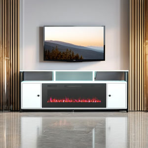 Blanc Grande <span class=keywords><strong>cheminée</strong></span> TV <span class=keywords><strong>Console</strong></span> support <span class=keywords><strong>de</strong></span> rangement armoire <span class=keywords><strong>de</strong></span> divertissement <span class=keywords><strong>pas</strong></span> <span class=keywords><strong>cher</strong></span> pour salon télévision - Product Image 3