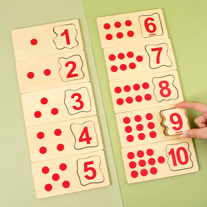 Trẻ em bằng gỗ số phân loại câu đố Montessori giáo dục đồ chơi phát triển số ý nghĩa Toán Học trò chơi cho gia đình trò chơi Quà tặng sinh nhật - Product Image 2