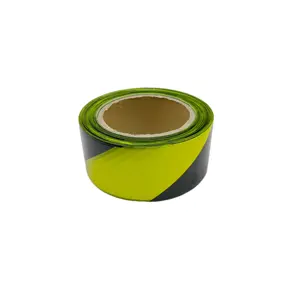 PVC Black And Yellow Floor Marking Warning Tape