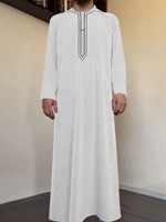 Vendu en gros, thobe pour homme, style saoudien, omanais, fait main, grande taille, automne, longueur cheville, coupe ample, usage quotidien