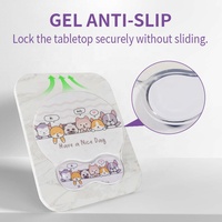 Tapis de souris en gel de silicone transparent avec repose-poignets à motifs de dessins animés, ensemble clavier Kawaii en cristal personnalisé pour bureau et maison, impression UV