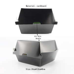 Scatola di Burger Card Waterproof <span class=keywords><strong>e</strong></span> a prova di olio Burger Box per Fast Food di imballaggio <span class=keywords><strong>e</strong></span> distribuzione - Product Image 3