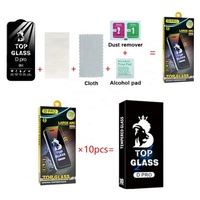 Protection d'écran en verre trempé 0,4 mm 280 AB Glue Double Head Plasma DPro, bord incurvé large en aluminium pour téléphones mobiles