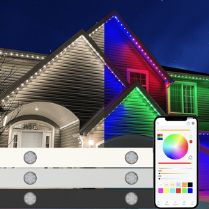 Gouly смарт-УПРАВЛЯЕМЫЕ ПРИЛОЖЕНИЯ постоянные Уличные светодиодные пиксельные огни 48 В RGBW с алюминиевой дорожкой IP68 для рождественского праздничного освещения - Product Image 1