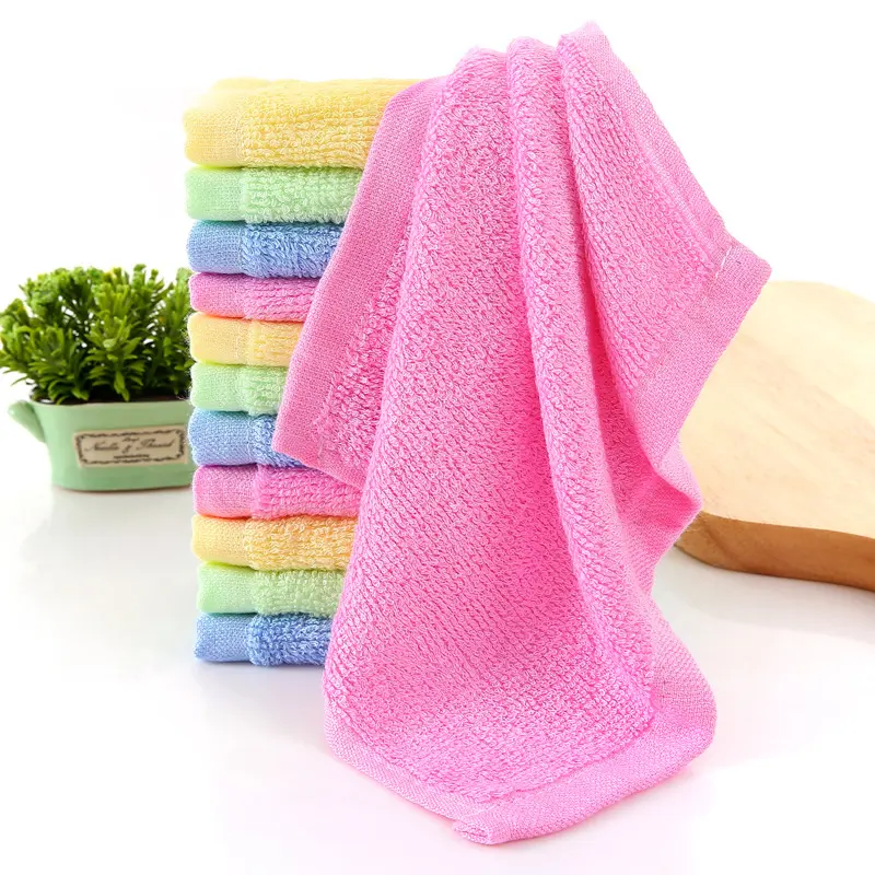 Oem Odm Custom 25*25Cm Katoen Handthee Katoenen Plaid Absorberende Keuken Handdoek Handdoek Schoonmaak Handdoek