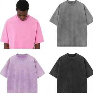 T-shirt Homme Oversize en Coton Lourd 300 g/m² avec Logo Personnalisé OEM, Coupe Boxy, Effet Délavé, Imprimé Streetwear Manga Graphic - Product Image 4