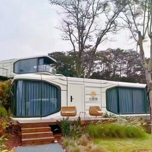 Modern prefabrik havacılık alüminyum levha Villa hafif çelik yapı mobil ev modüler montaj çelik yapı Houseboat - Product Image 5