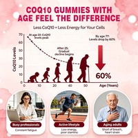 Complément alimentaire GMP à marque privée : Gommes végétariennes de Coenzyme Q10 pour la santé cardiaque – Vitamines et supplément de COQ