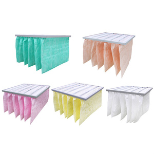 New HVAC <span class=keywords><strong>G4</strong></span> F5 F6 F7 F8 F9 meltblown Túi bộ lọc bụi cao công suất HEPA Bộ lọc không khí với nhôm/mạ kẽm khung - Product Image 4