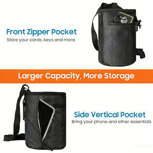 Climbing Chalk Bag Bouldering Chalk Pot Bucket with Adjustable Belt &amp; Carabiner Drawstring Climbing Gear <strong>for</strong> Rock Climbing - Product Image 4