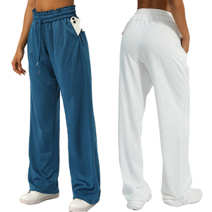 กางเกงฮาเร็มสำหรับผู้หญิงกางเกงฟิตเนสฮาเร็มแบบรูดเอวหลวมกลางนุ่มใส่สบายแห้งเร็วระบายอากาศได้ดี - Product Image 2