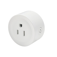 Prise intelligente Tuya 16A WiFi 2.4GHz, prise US, surveillance de la consommation d'énergie, fonction de minuterie, maison intelligente, compatible avec Alexa Google Home