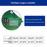 Capteur de vitesse de flux d'air avec écran OLED, capteur de vitesse de vent pour conduit, capteur de vitesse de vent pour tube, sortie RS485 Modbus 4-20mA pour CVC