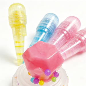 BESTAR Jouet bonbon comestible en forme de microphone avec sifflet LED clignotant pour enfants, rempli de saveurs fruitées, bonbons durs multicolores - Product Image 3