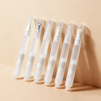 Flacon cosmétique sans air rechargeable et écologique de 3 ml et 5 ml, avec pinceau, à mécanisme rotatif, pour correcteur et savon liquide – Vente directe usine