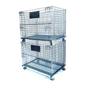 סגנון אירופאי מתקפל כלוב אחסון | חובה כבד קריסה & stackable | פלדה מגולוון | פלדה ce מוסמך - Product Image 5