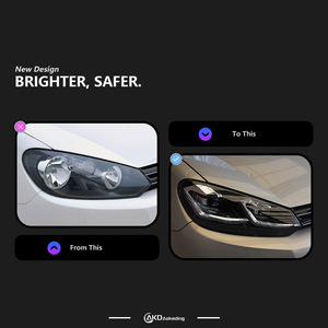 Gruppo Fari per <span class=keywords><strong>Volkswagen</strong></span> <span class=keywords><strong>Golf</strong></span> 6 2009-2012, Aggiornamento a Fari LED Dual-Beam <span class=keywords><strong>7.5</strong></span> - Product Image 2