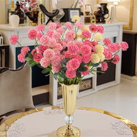 5 têtes de fleurs artificielles en soie, chrysanthème et pissenlit, modernes, imperméables, longue durée, 3-5, fête des mères, rentrée scolaire