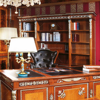 Fabricant de meubles sur mesure Poste de travail en bois massif de style antique Mobilier de bureau Ensemble complet