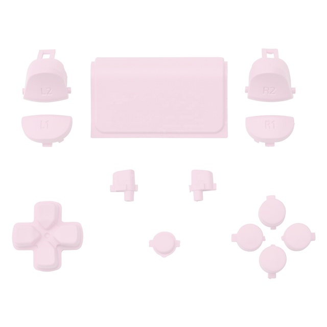 EXtremeRate Pink Customized Replacement Full Buttons Set for PS4 JDM-040/050/055 Controller
