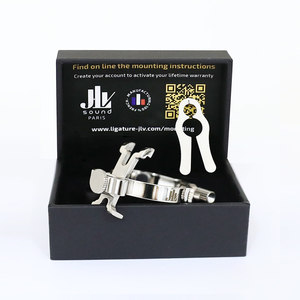 Ligadura Metálica <span class=keywords><strong>JLV</strong></span> Francesa para Saxofón y Clarinete, Compatible con Boquillas de Baquelita - Product Image 6