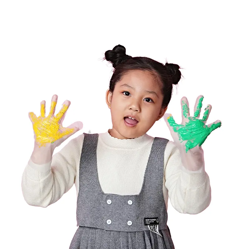 Fabriek Directe Verkoop Breed Toepassingsbereik Transparante Tpe Wegwerp Kid Handschoenen Voor Kinderen